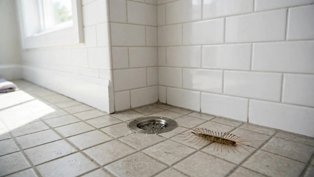 How to get rid of house centipedes in the bathroom